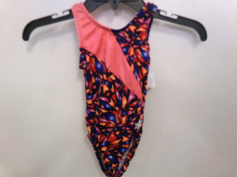 Dance Leotard Snowflake Small Child Stained Glass Print Gymnastics